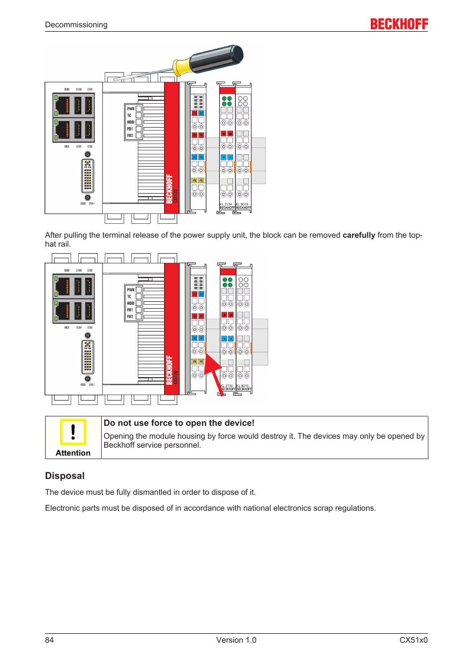 BECKHOFF CX51x0 User Manual | Page 84 / 87