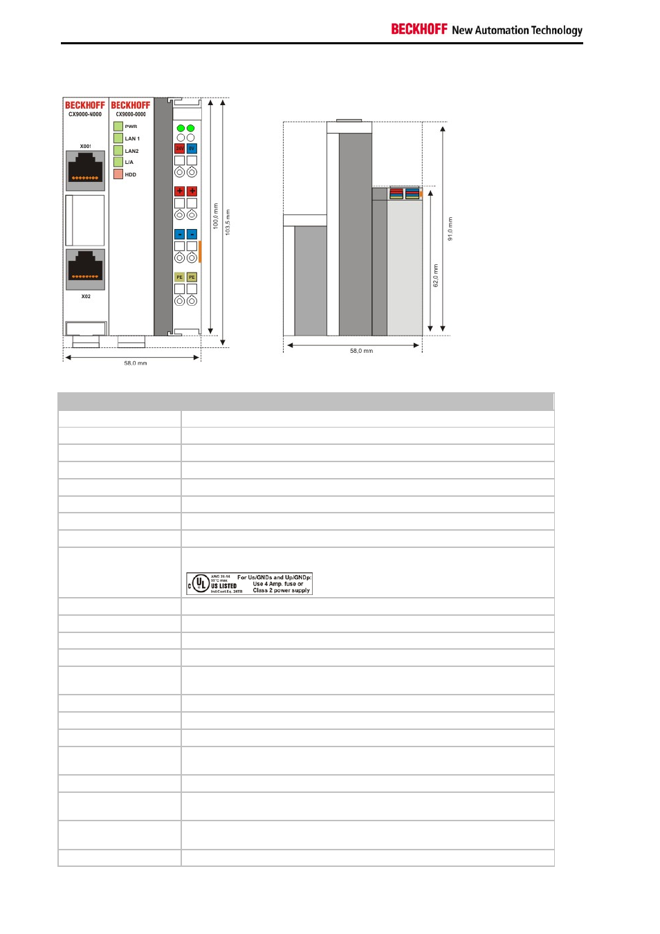 BECKHOFF CX9000 User Manual | Page 12 / 61