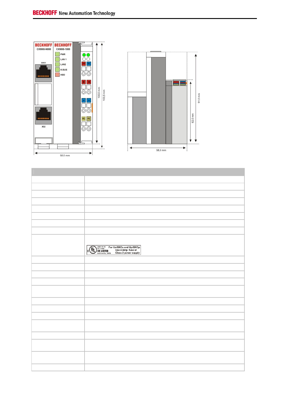 BECKHOFF CX9000 User Manual | Page 13 / 61