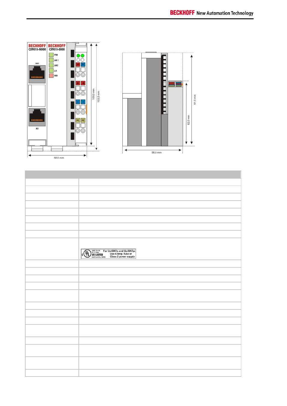 BECKHOFF CX9000 User Manual | Page 14 / 61