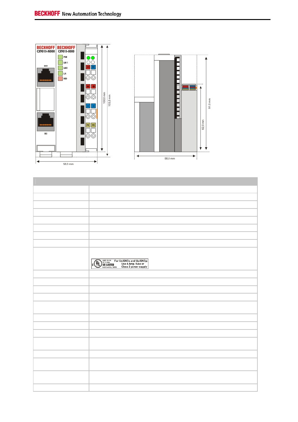 BECKHOFF CX9000 User Manual | Page 15 / 61