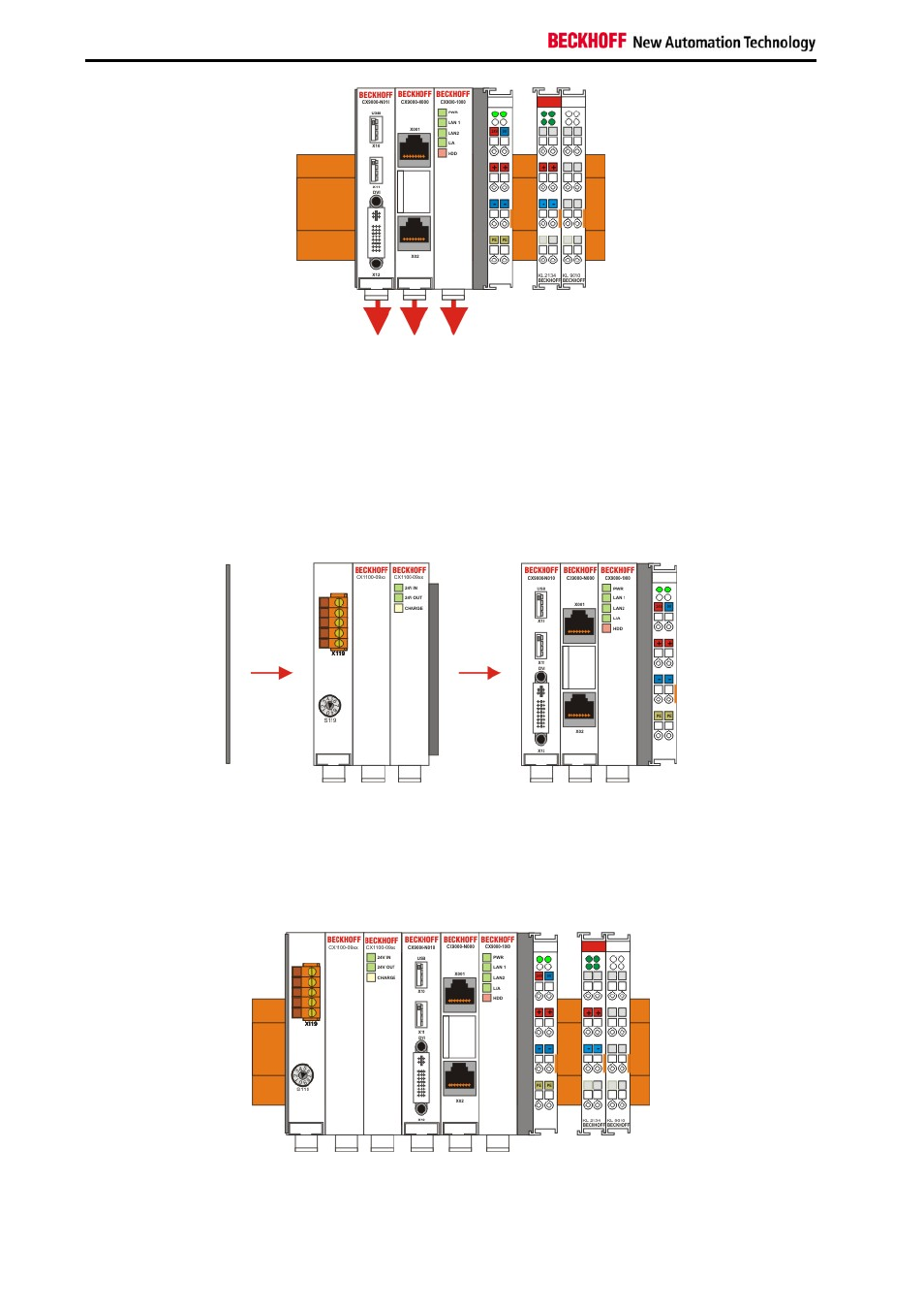 2 assembly of the cpu basic module with ups module | BECKHOFF CX9000 User Manual | Page 40 / 61