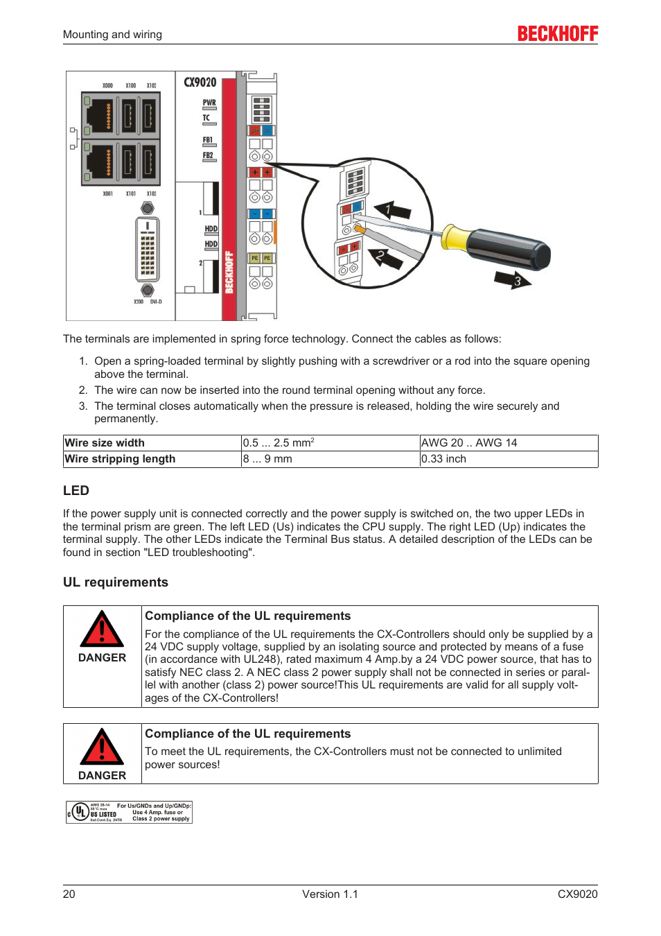 BECKHOFF CX9020 User Manual | Page 20 / 48