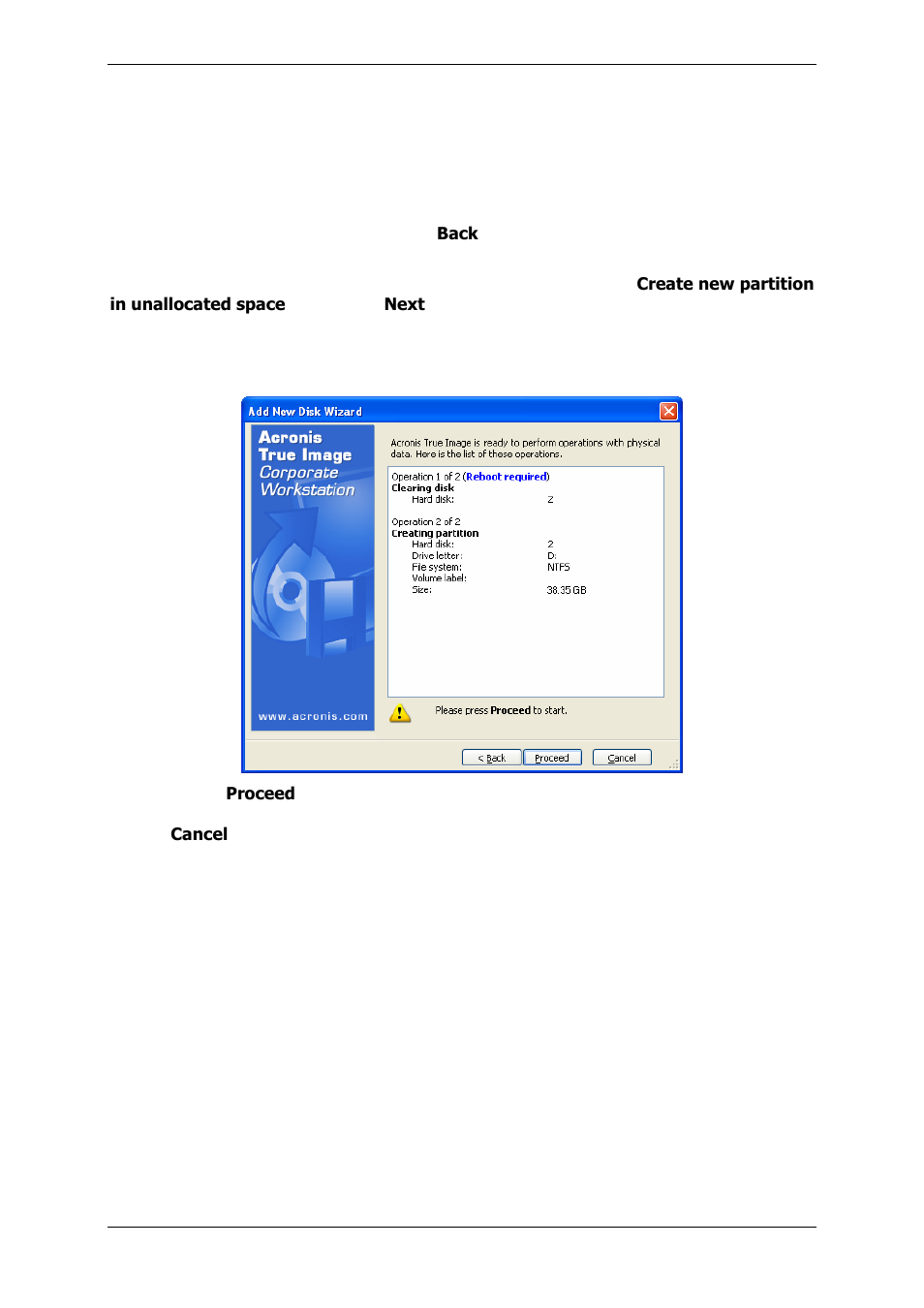 3 disk add summary | Acronis True Image 9.1 Enterprise Server - User Guide User Manual | Page 103 / 115