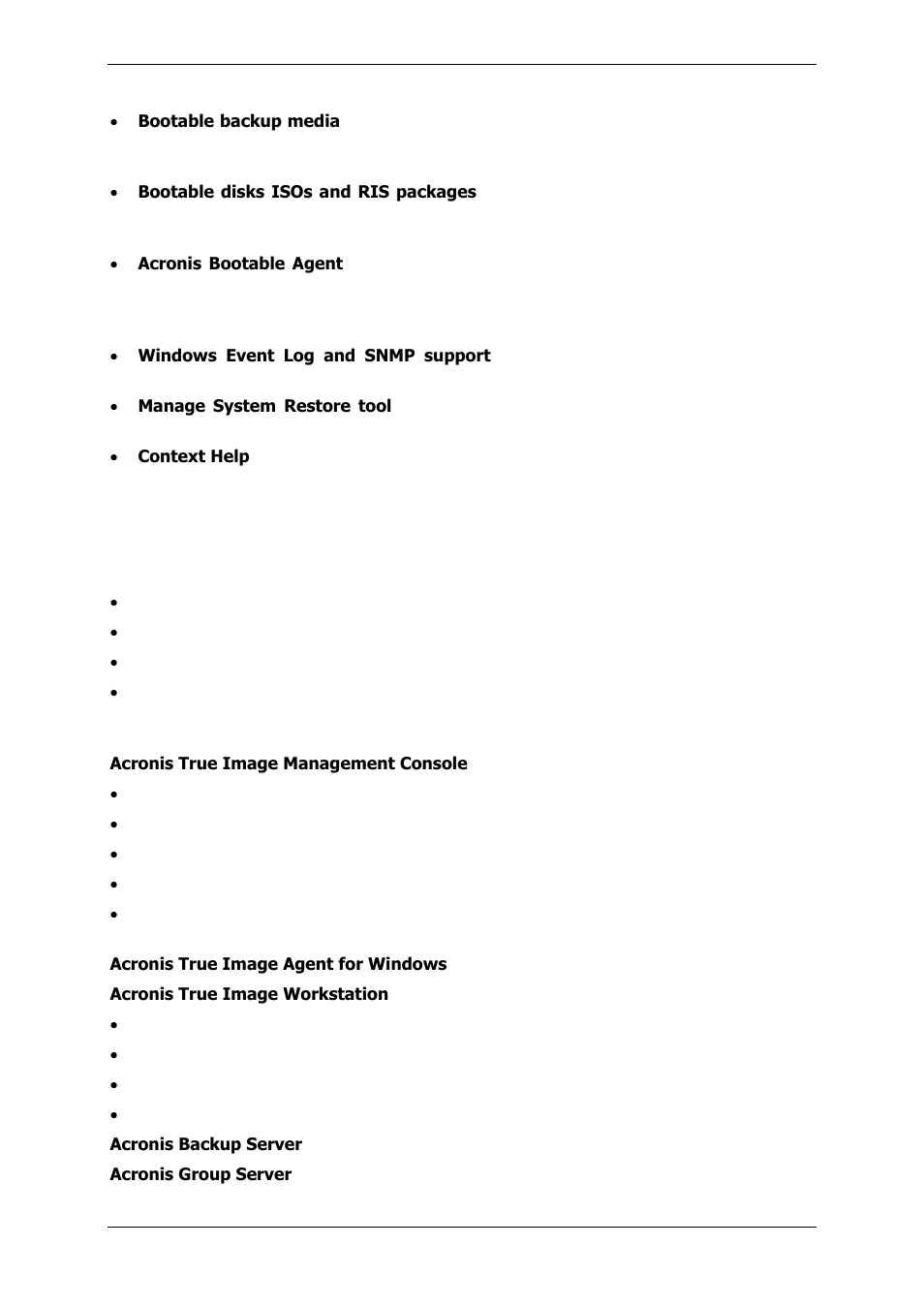 5 system requirements and supported media, 1 minimum system requirements, 2 supported operating systems | Acronis True Image 9.1 Enterprise Server - User Guide User Manual | Page 11 / 115