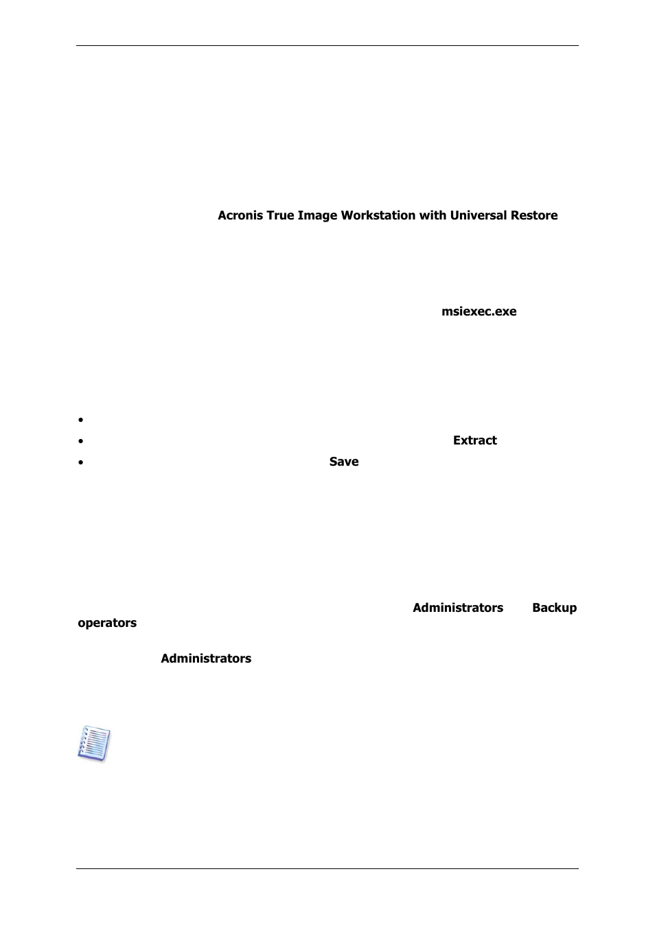 1 usernames and passwords, 2 firewall setup | Acronis True Image 9.1 Enterprise Server - User Guide User Manual | Page 16 / 115