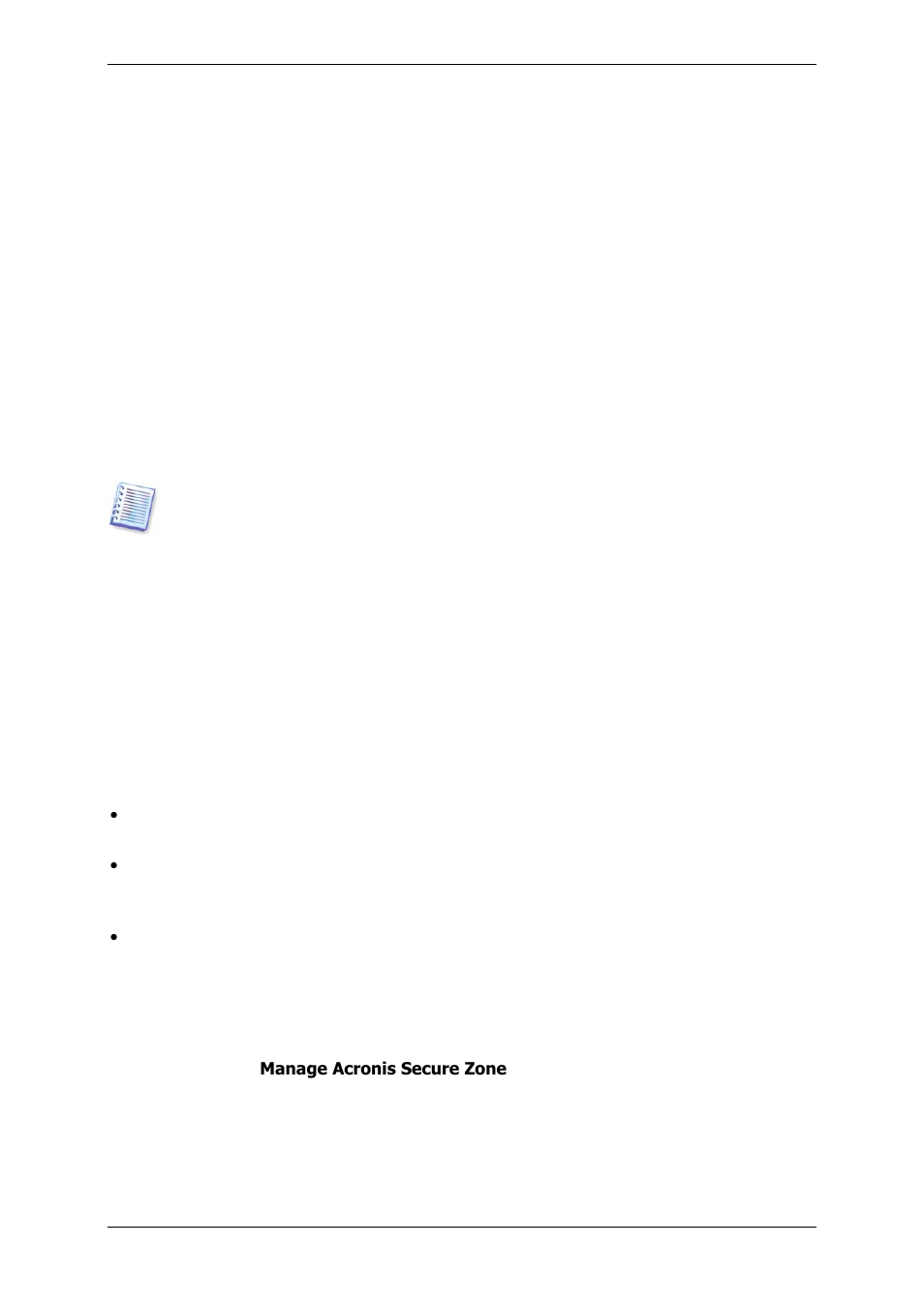 3 acronis secure zone | Acronis True Image 9.1 Enterprise Server - User Guide User Manual | Page 20 / 115