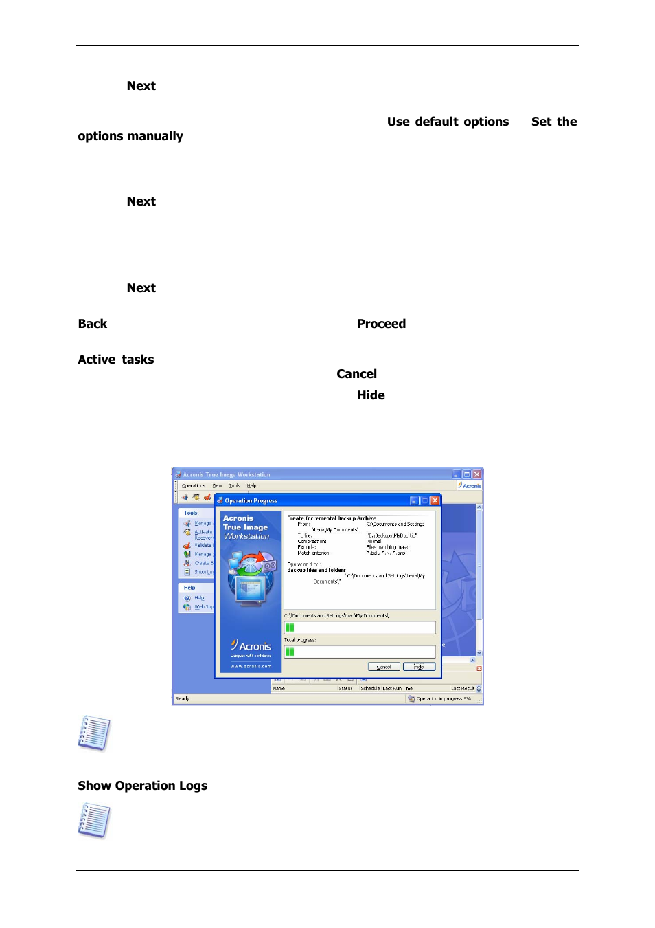 Acronis True Image 9.1 Enterprise Server - User Guide User Manual | Page 50 / 115