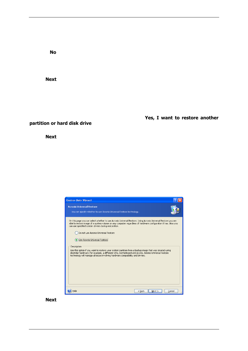 9 assigning a letter to the restored partition, 10 restoring several disks or partitions at once, 11 using acronis universal restore | Acronis True Image 9.1 Enterprise Server - User Guide User Manual | Page 67 / 115