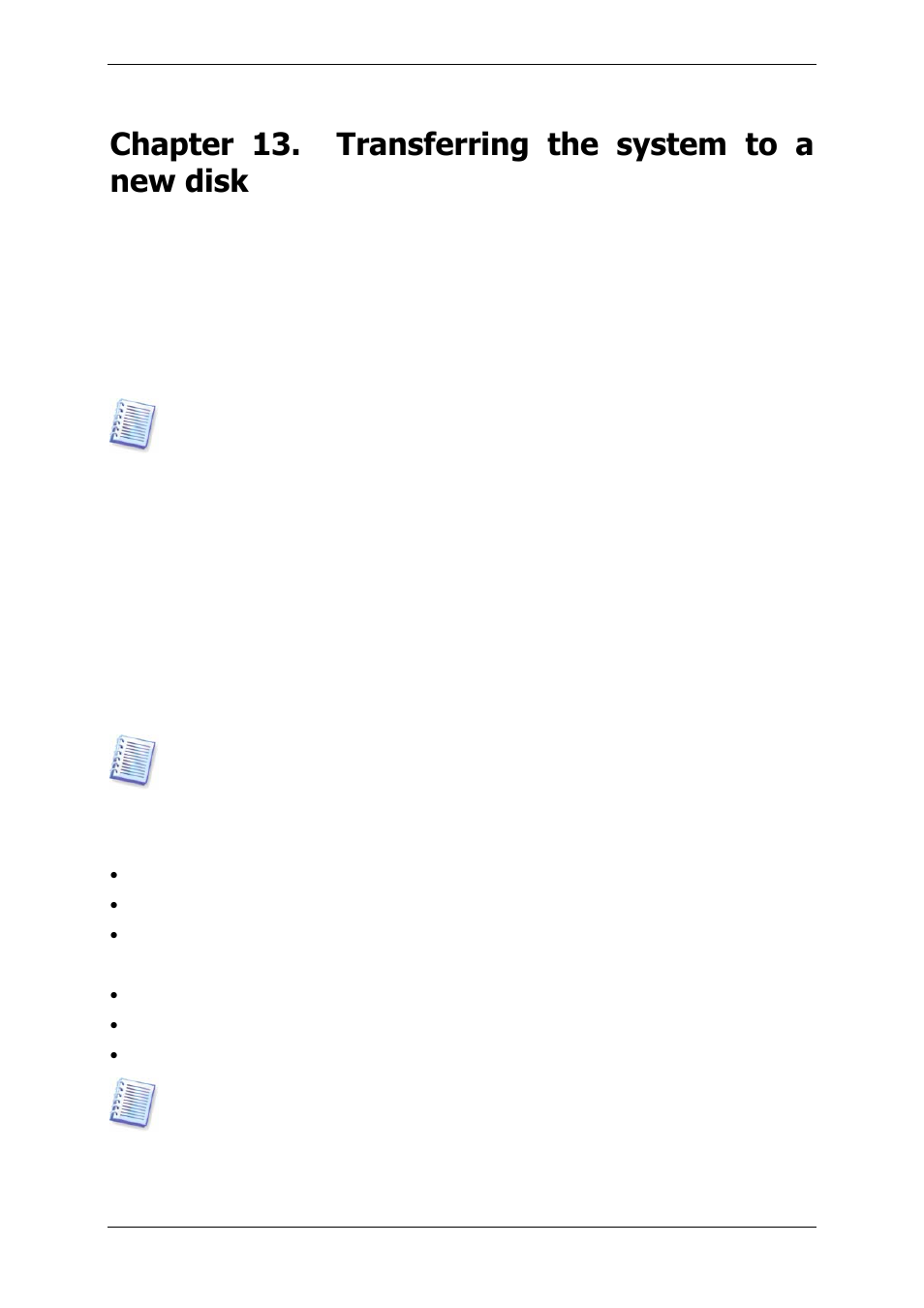Chapter 13. transferring the system to a new disk, 1 general information | Acronis True Image 9.1 Enterprise Server - User Guide User Manual | Page 93 / 115