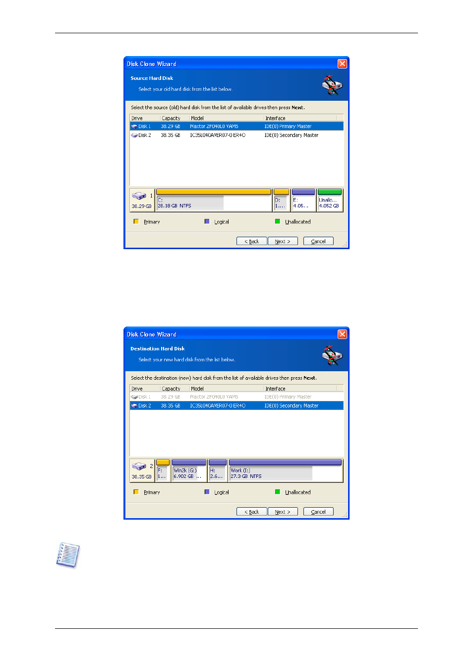 3 selecting destination disk | Acronis True Image 9.1 Enterprise Server - User Guide User Manual | Page 95 / 115