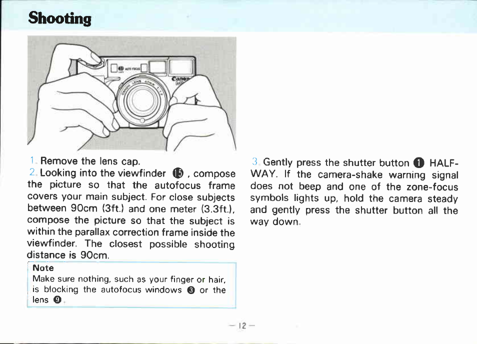 Canon AF 35 ML User Manual | Page 14 / 43