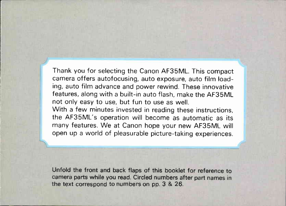 Canon AF 35 ML User Manual | Page 6 / 43