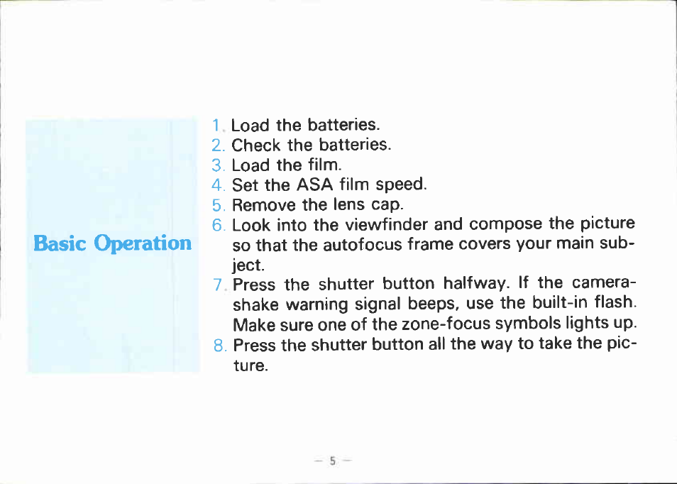 Canon AF 35 ML User Manual | Page 7 / 43
