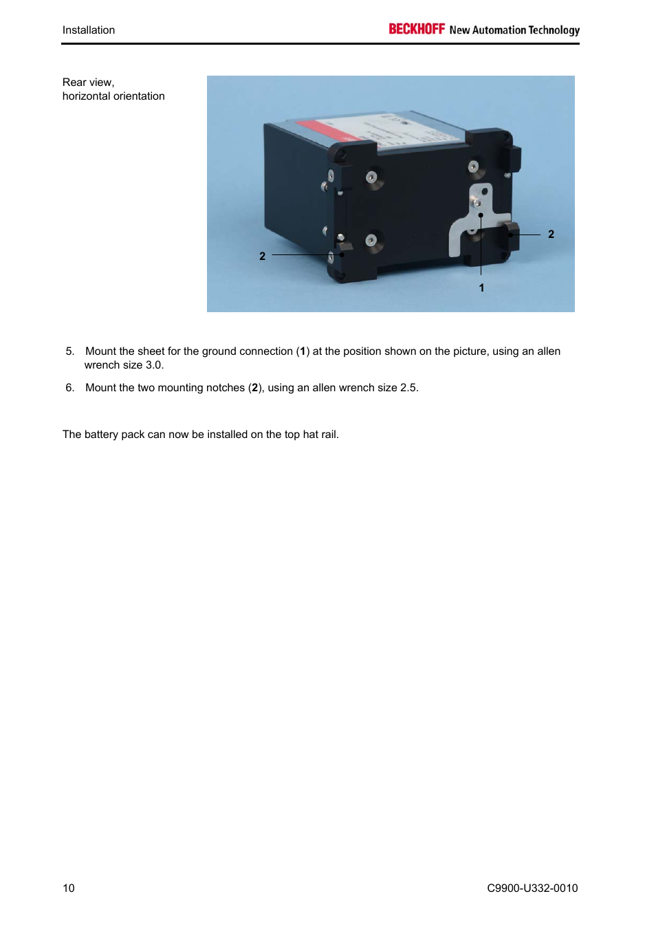 BECKHOFF C9900-U332-0010 User Manual | Page 12 / 19