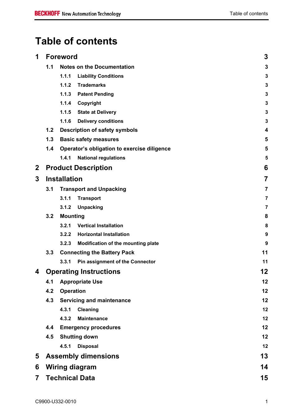 BECKHOFF C9900-U332-0010 User Manual | Page 3 / 19