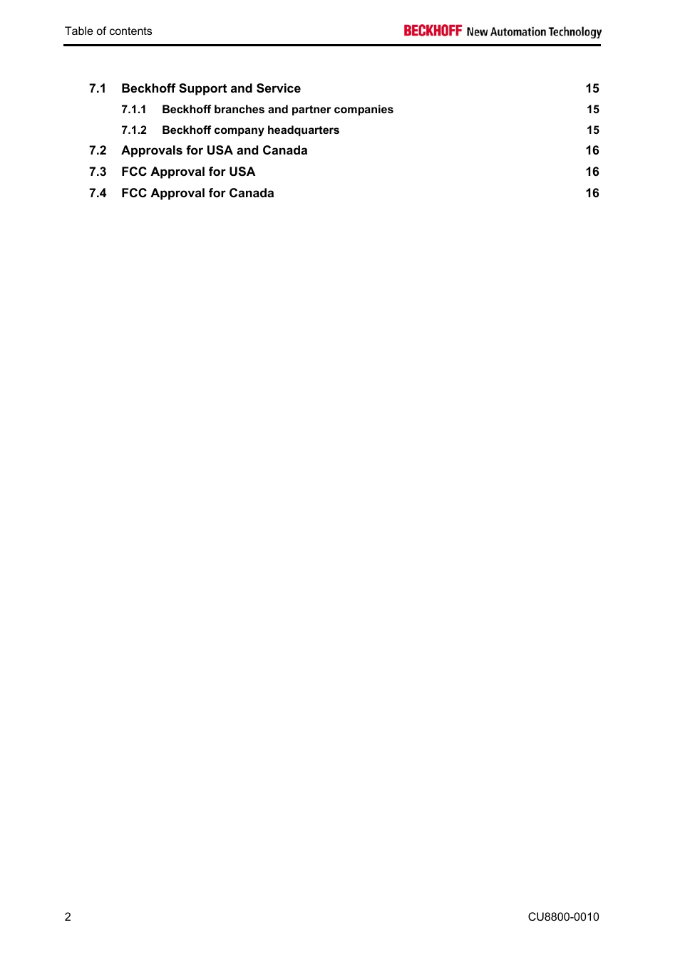 BECKHOFF CU8800-0010 User Manual | Page 4 / 18