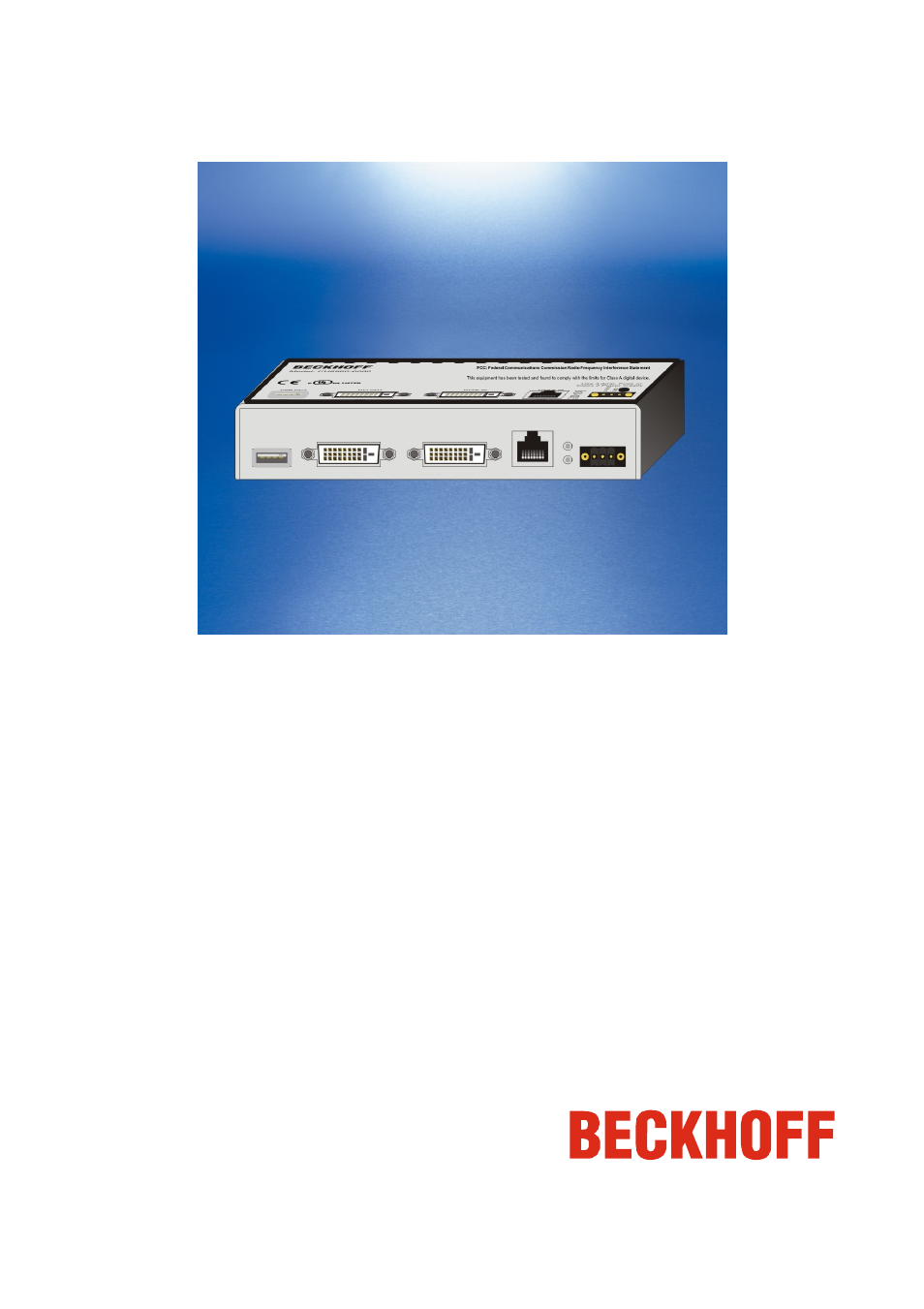BECKHOFF CU8860-0000 User Manual | 17 pages