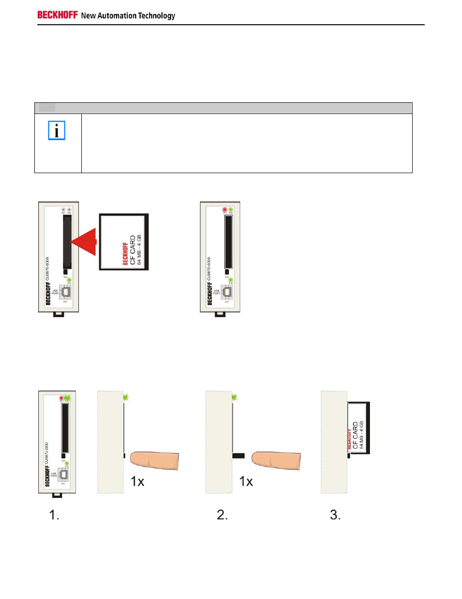 3 compact-flash card | BECKHOFF CU8870-0000 User Manual | Page 10 / 15