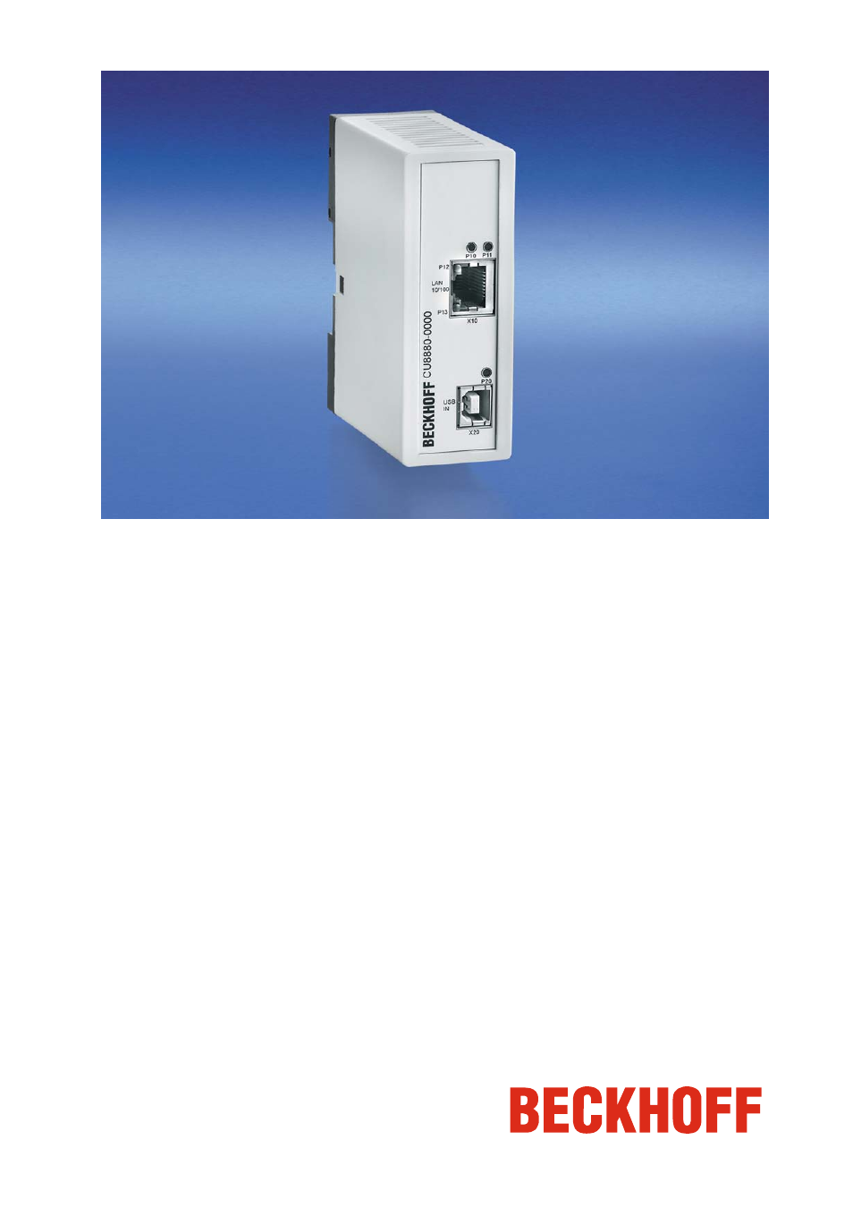 BECKHOFF CU8880-0000 User Manual | 14 pages