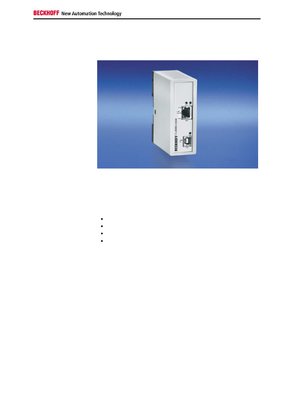 Product description, Product overview | BECKHOFF CU8880-0000 User Manual | Page 5 / 14