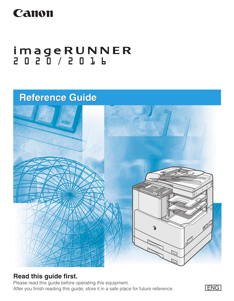 Canon IMAGERUNNER 2020 User Manual | 306 pages