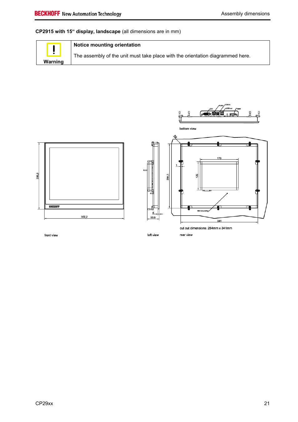 BECKHOFF CP29xx User Manual | Page 23 / 33