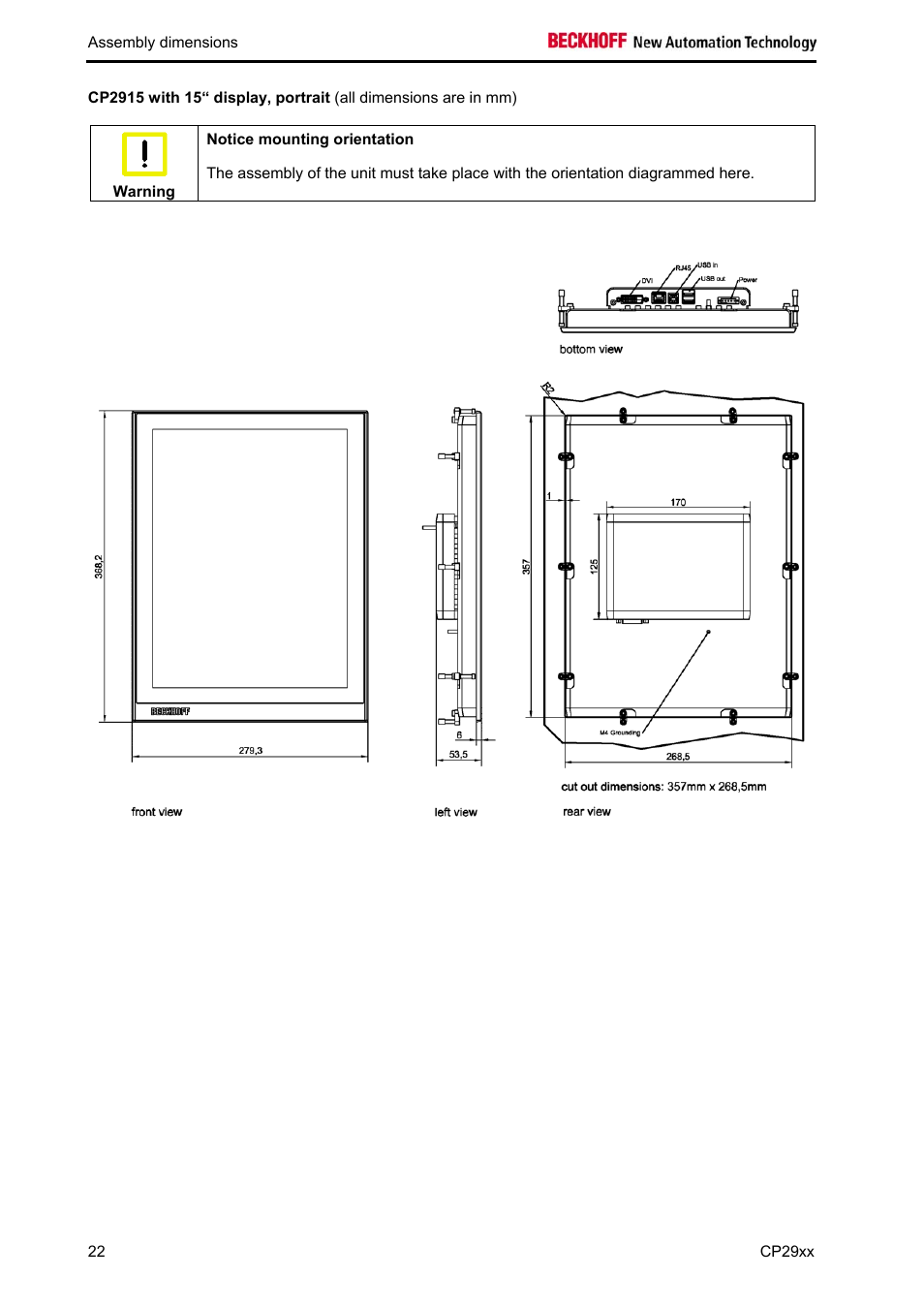 BECKHOFF CP29xx User Manual | Page 24 / 33