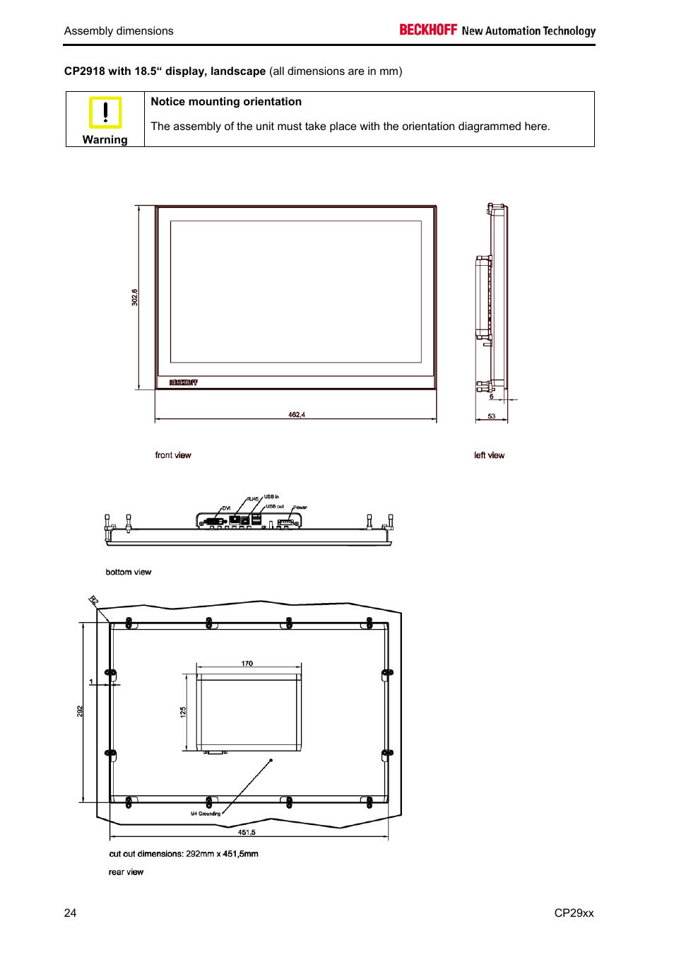 BECKHOFF CP29xx User Manual | Page 26 / 33