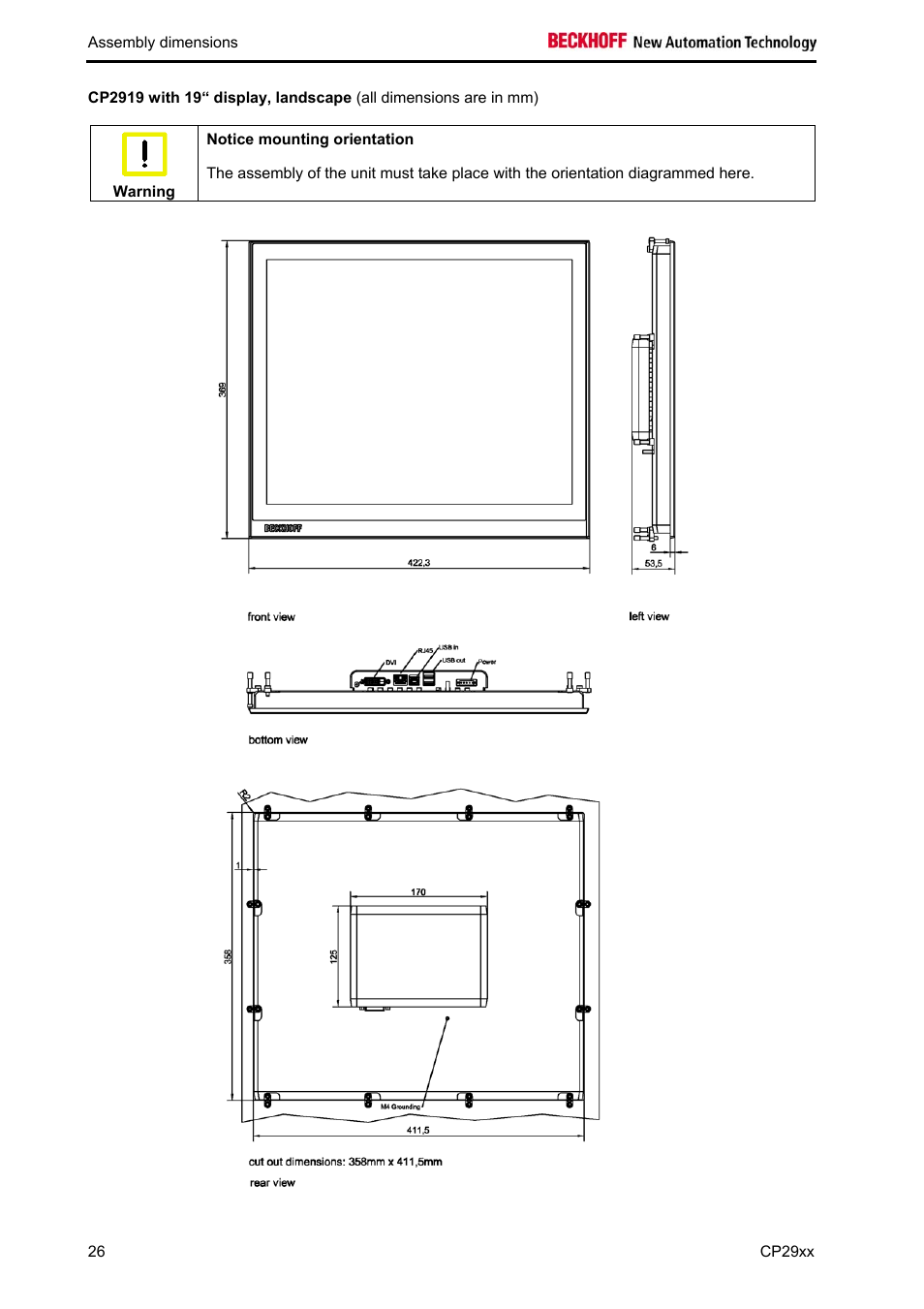 BECKHOFF CP29xx User Manual | Page 28 / 33