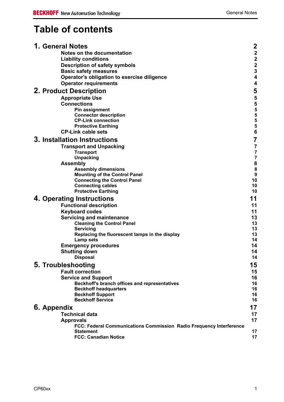 BECKHOFF CP60xx User Manual | Page 3 / 19
