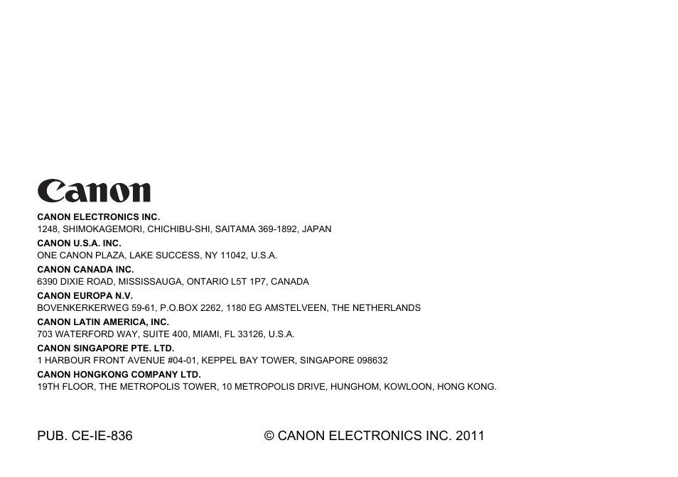 Canon CR-50 User Manual | Page 58 / 58