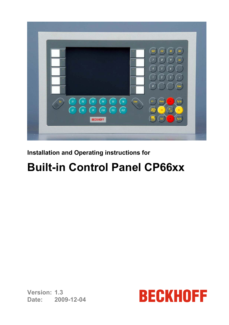 BECKHOFF CP66xx User Manual | 21 pages