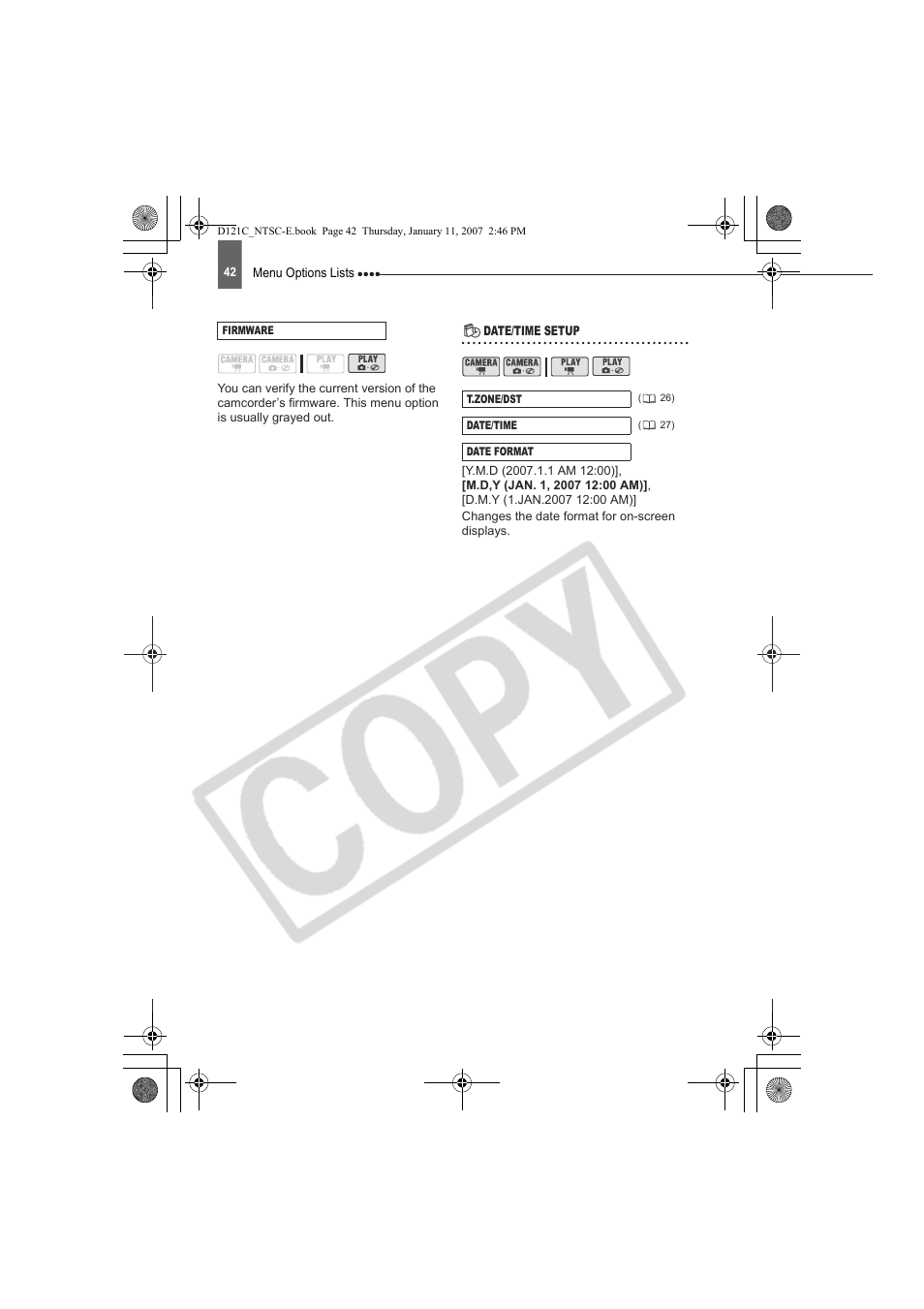 Canon DC210 User Manual | Page 42 / 85