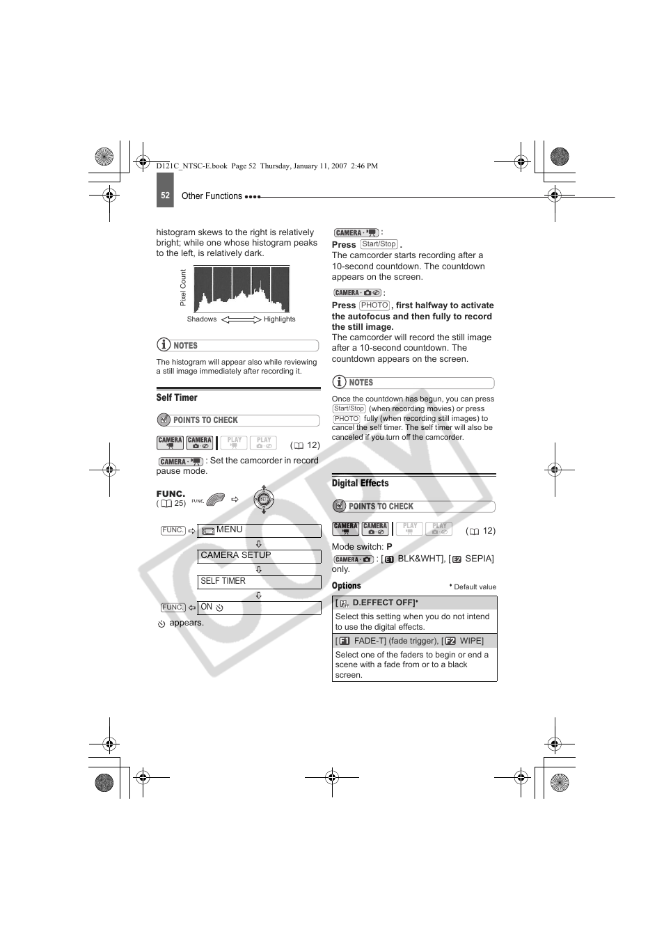 Canon DC210 User Manual | Page 52 / 85