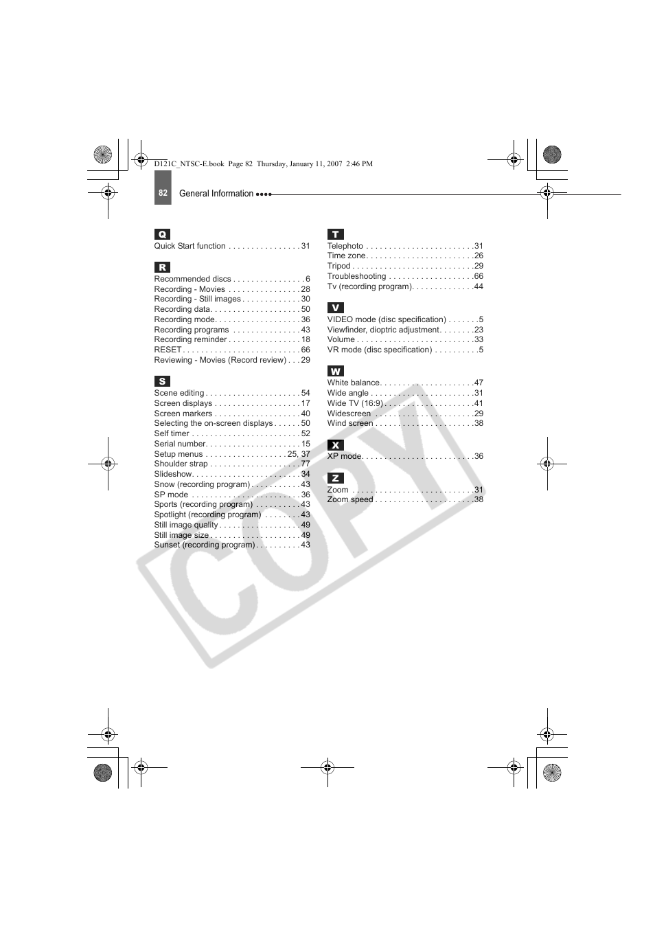 Canon DC210 User Manual | Page 82 / 85