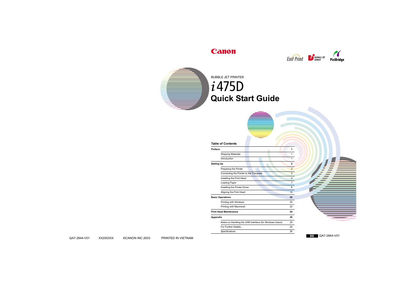 Canon i 475D User Manual | 31 pages