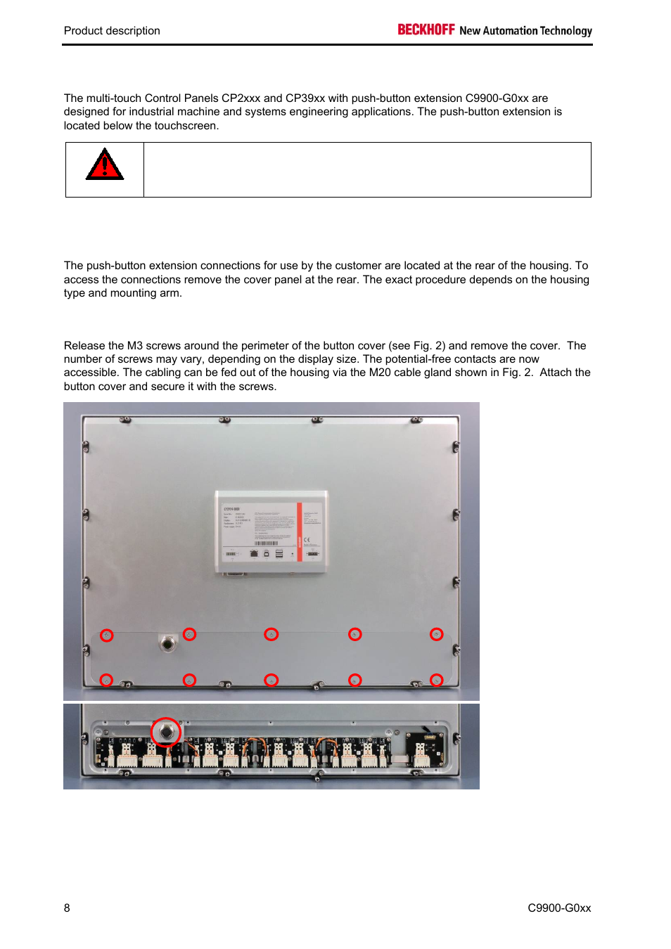 2 intended use, 3 accessing the connections | BECKHOFF C9900-G0xx User Manual | Page 10 / 30