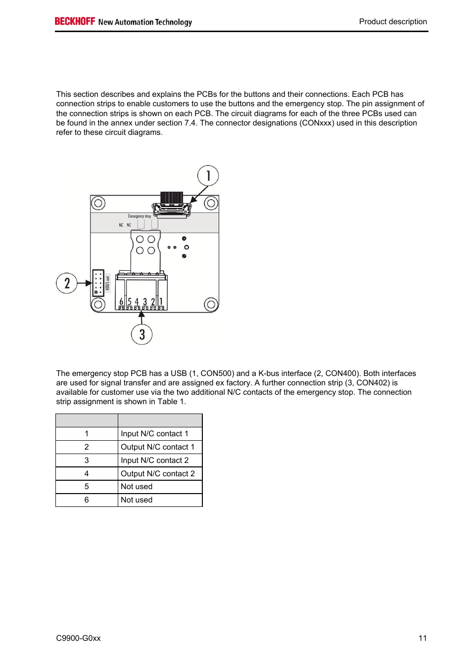 4 connections | BECKHOFF C9900-G0xx User Manual | Page 13 / 30