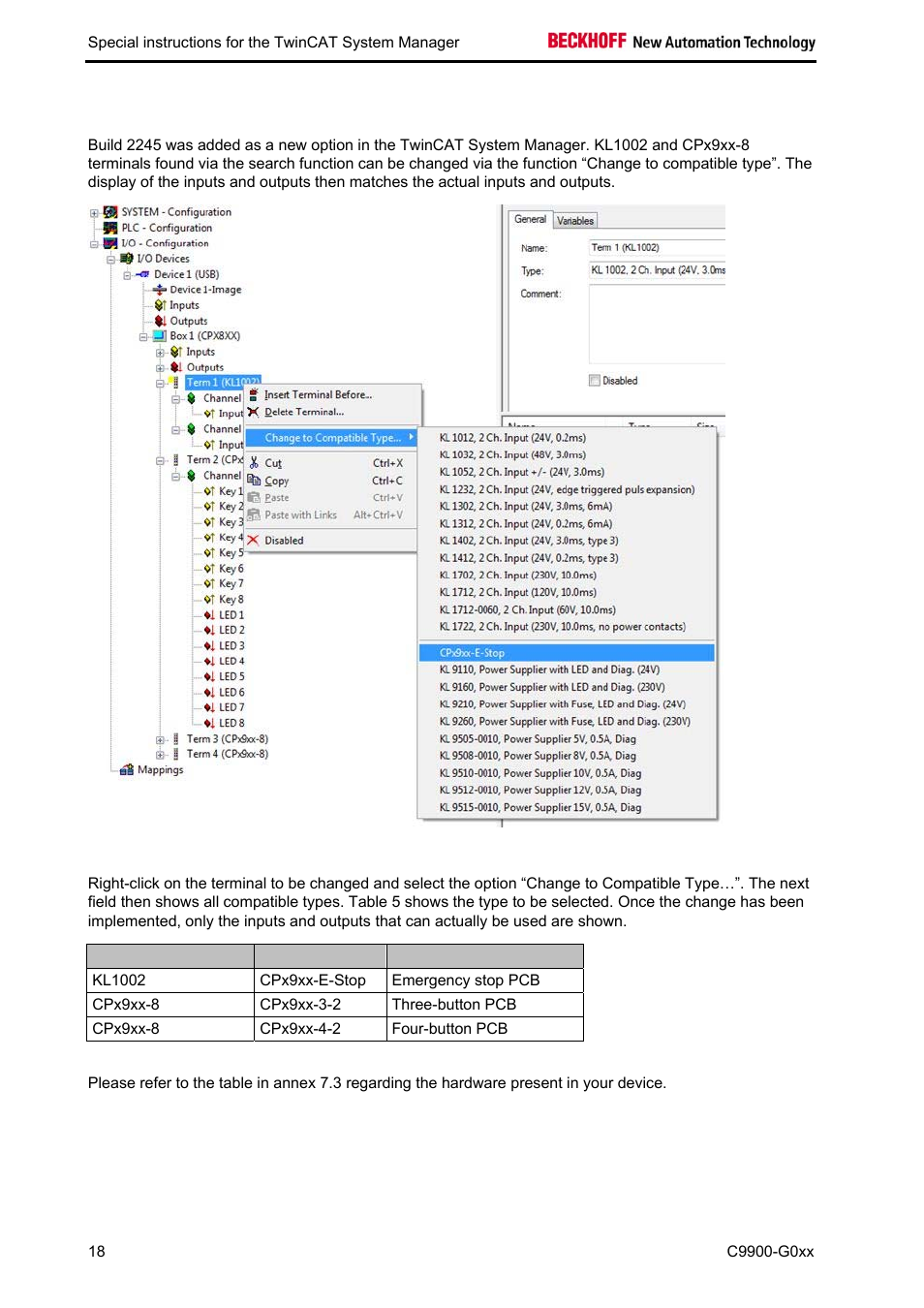 BECKHOFF C9900-G0xx User Manual | Page 20 / 30