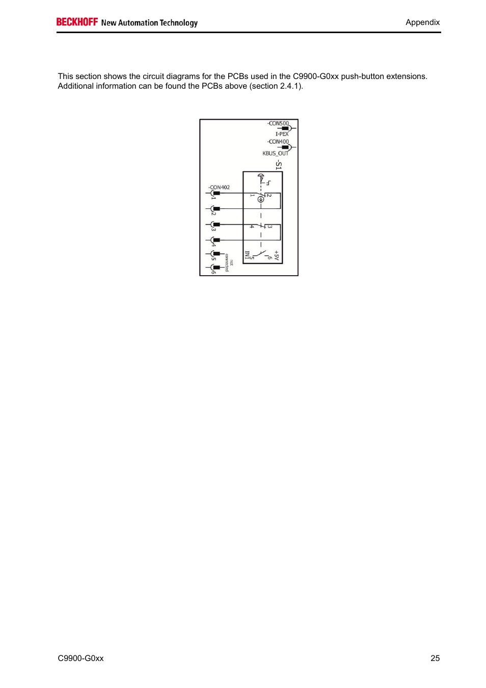 4 circuit diagrams | BECKHOFF C9900-G0xx User Manual | Page 27 / 30