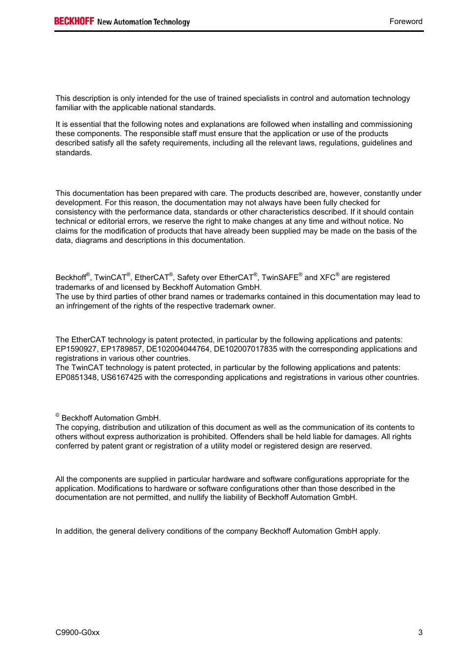 1 foreword | BECKHOFF C9900-G0xx User Manual | Page 5 / 30