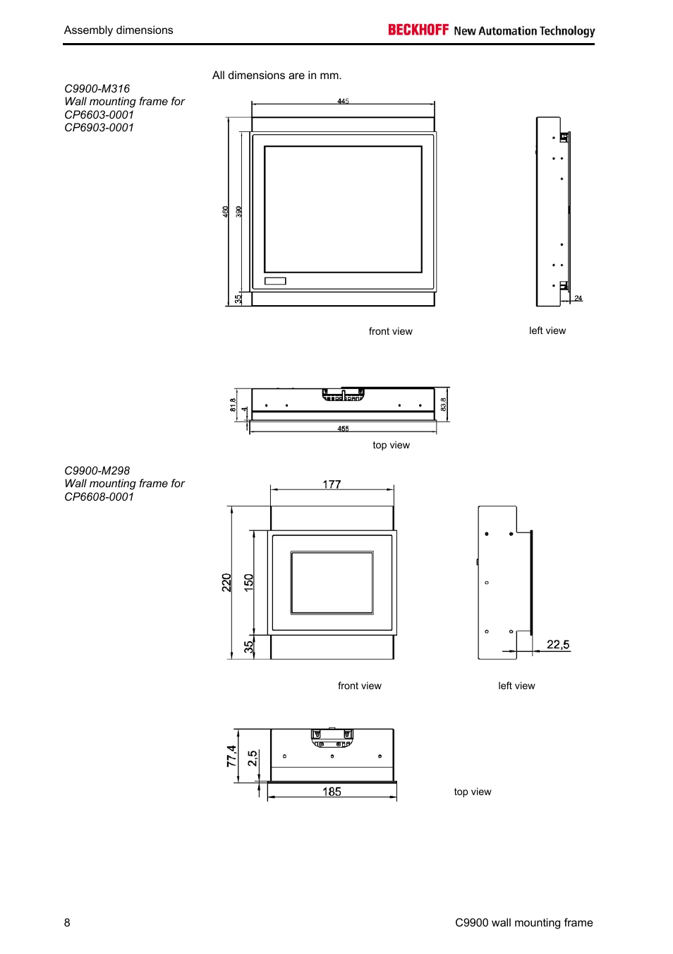 BECKHOFF C9900-M298 User Manual | Page 10 / 12