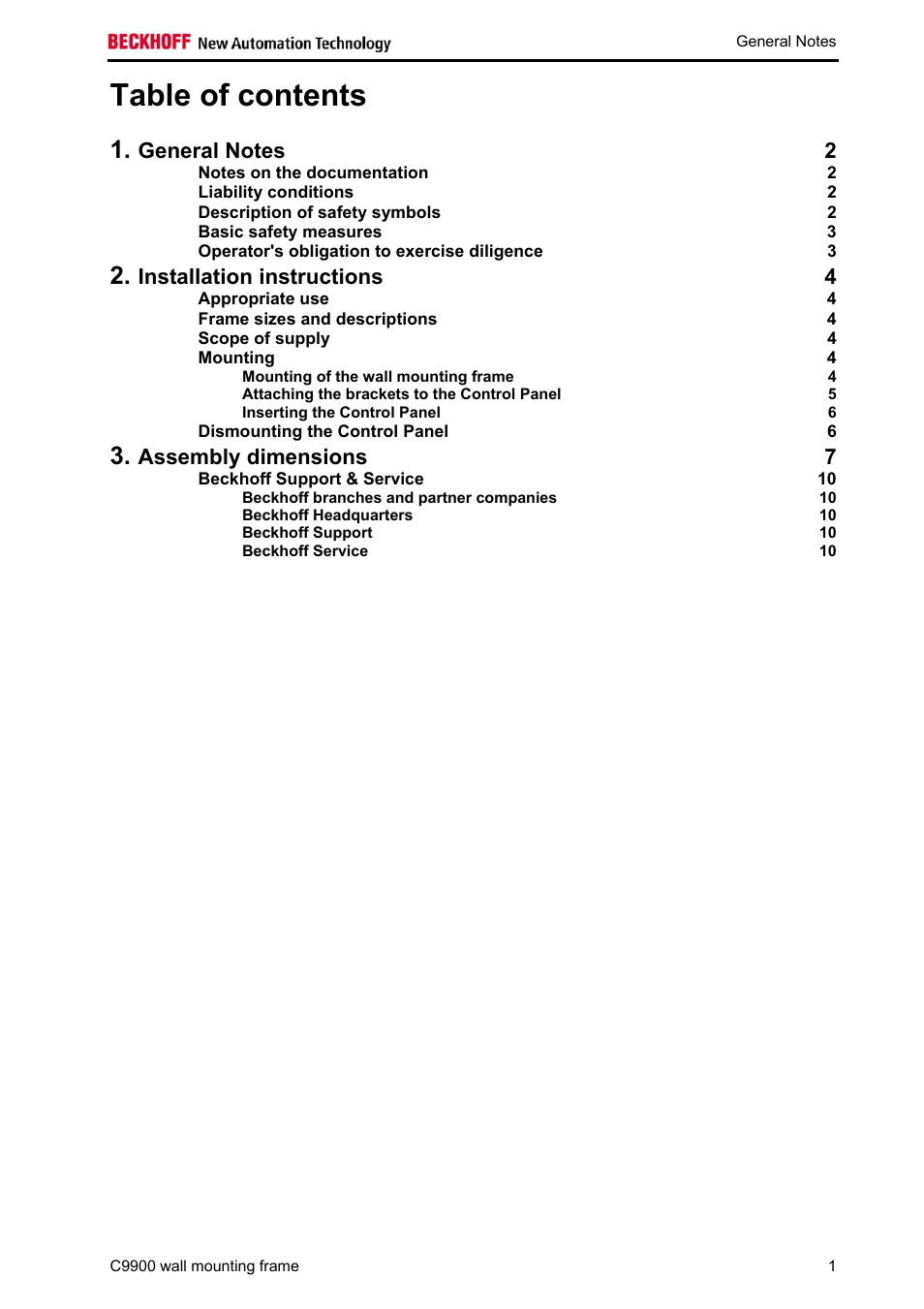 BECKHOFF C9900-M298 User Manual | Page 3 / 12