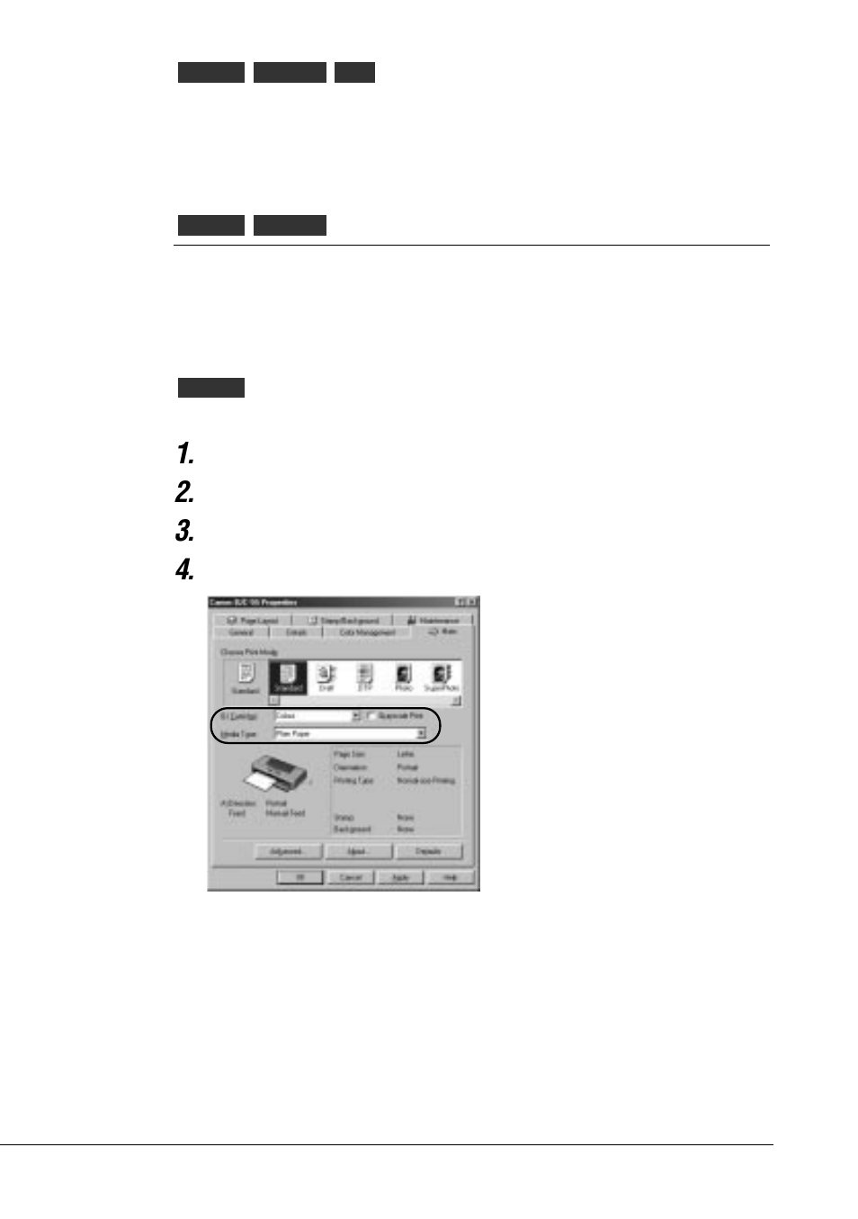 Colours are broken or uneven | Canon BJC-55 User Manual | Page 126 / 181