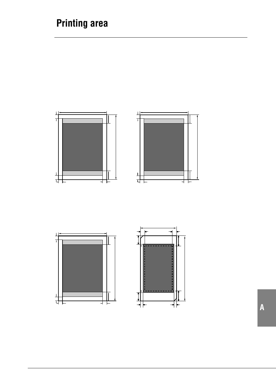 Printing area, Paper and special media | Canon BJC-55 User Manual | Page 155 / 181