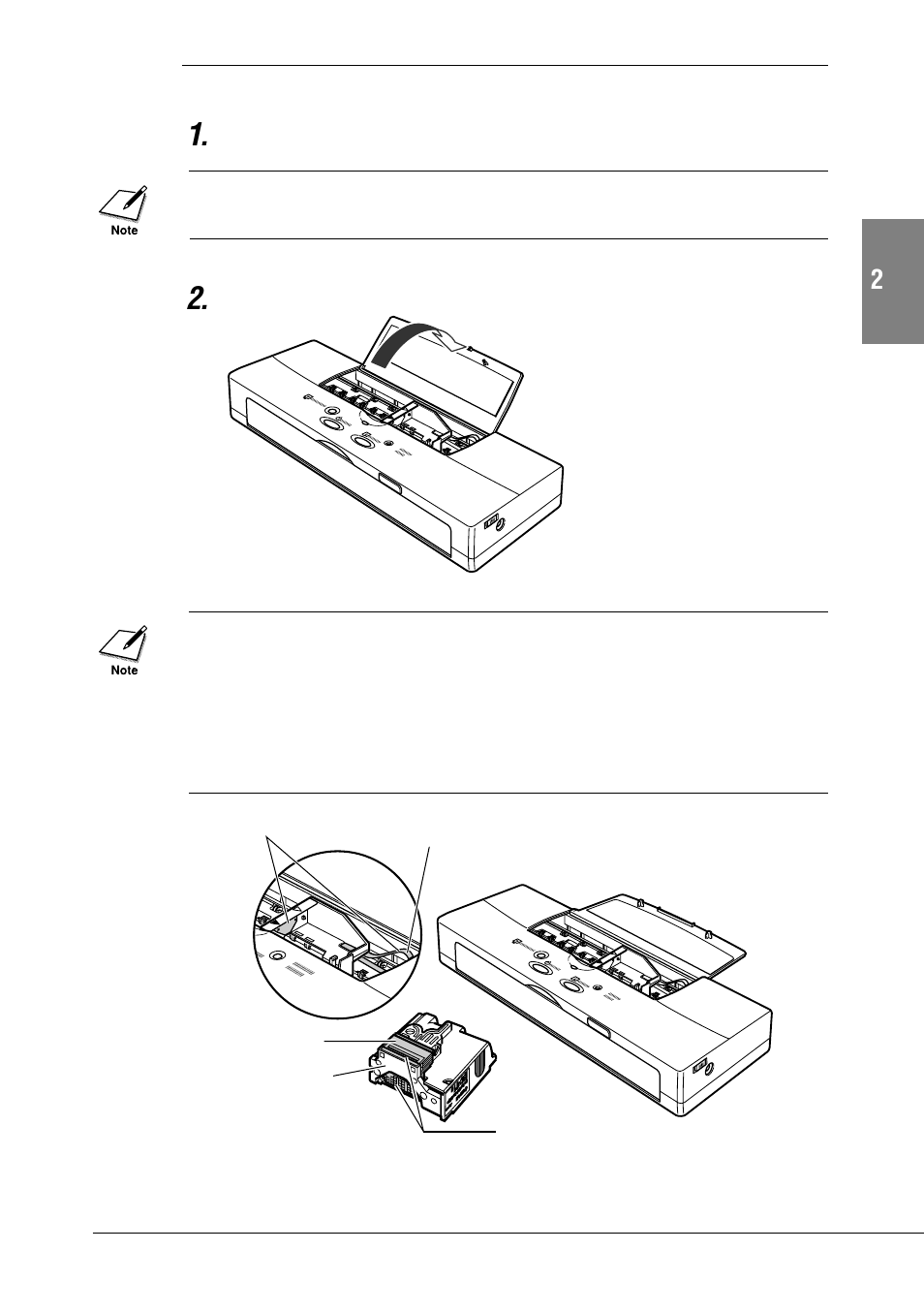 Bj cartridge installation | Canon BJC-55 User Manual | Page 41 / 181