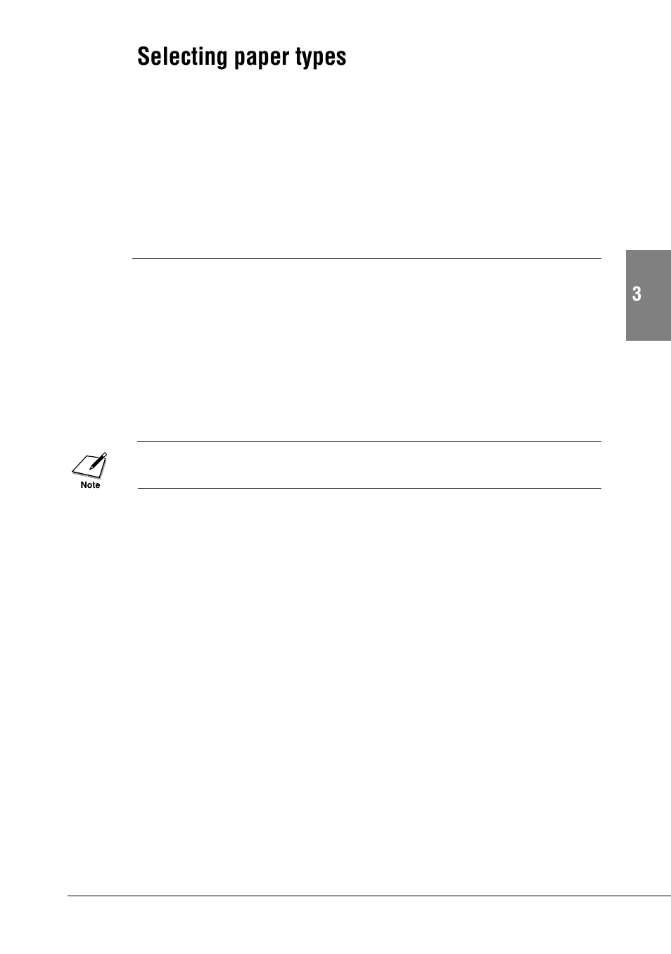 Selecting paper types | Canon BJC-55 User Manual | Page 47 / 181
