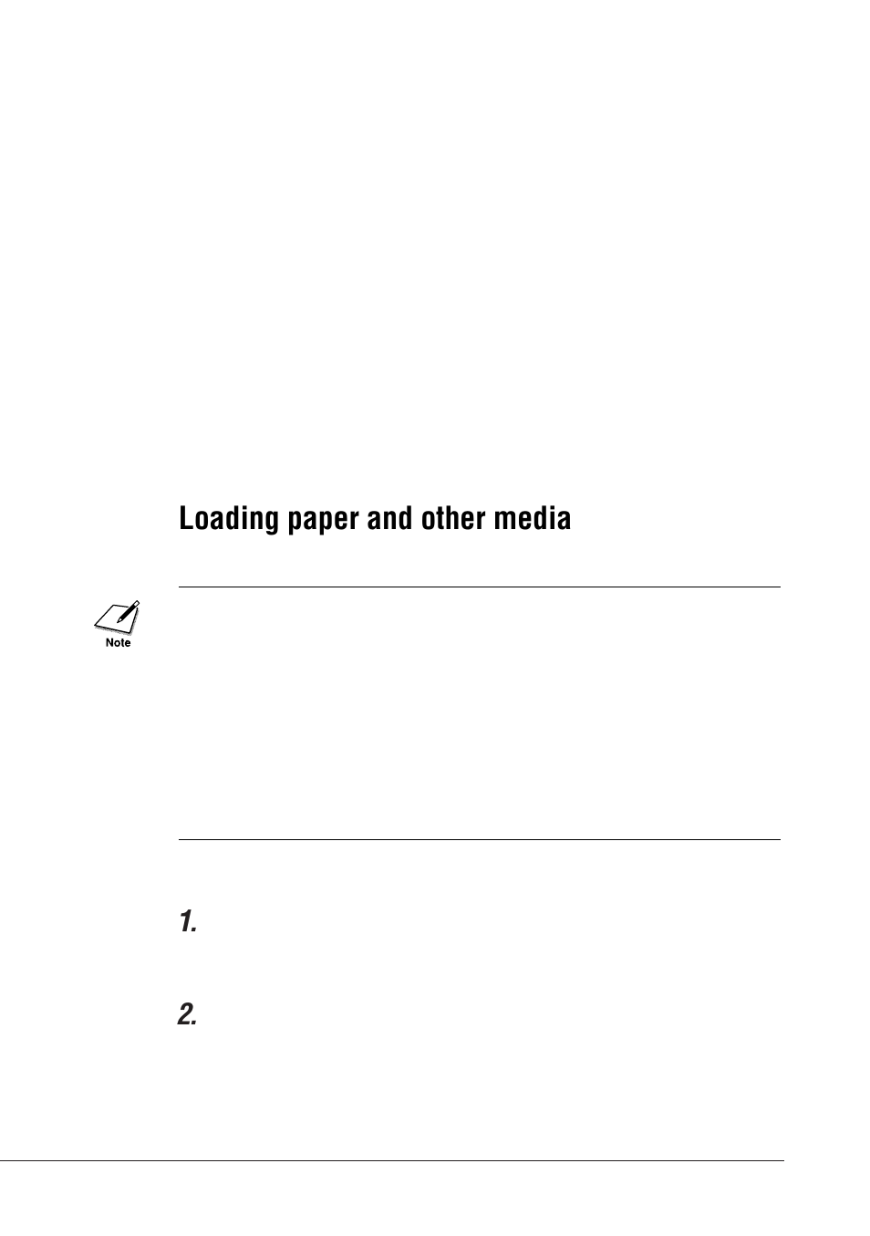 Loading paper and other media | Canon BJC-55 User Manual | Page 50 / 181