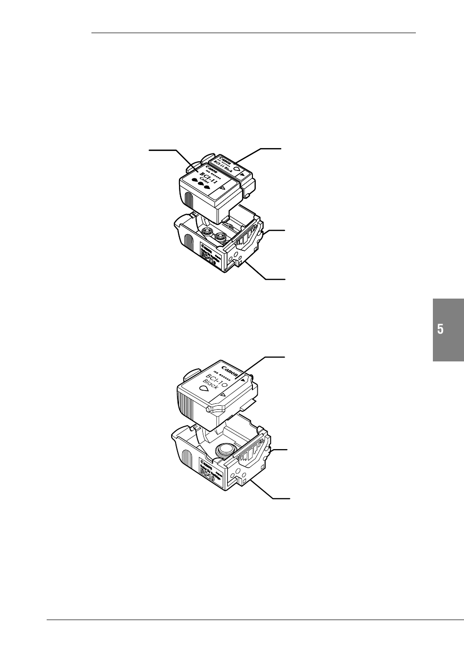 Examining the ink cartridges | Canon BJC-55 User Manual | Page 69 / 181